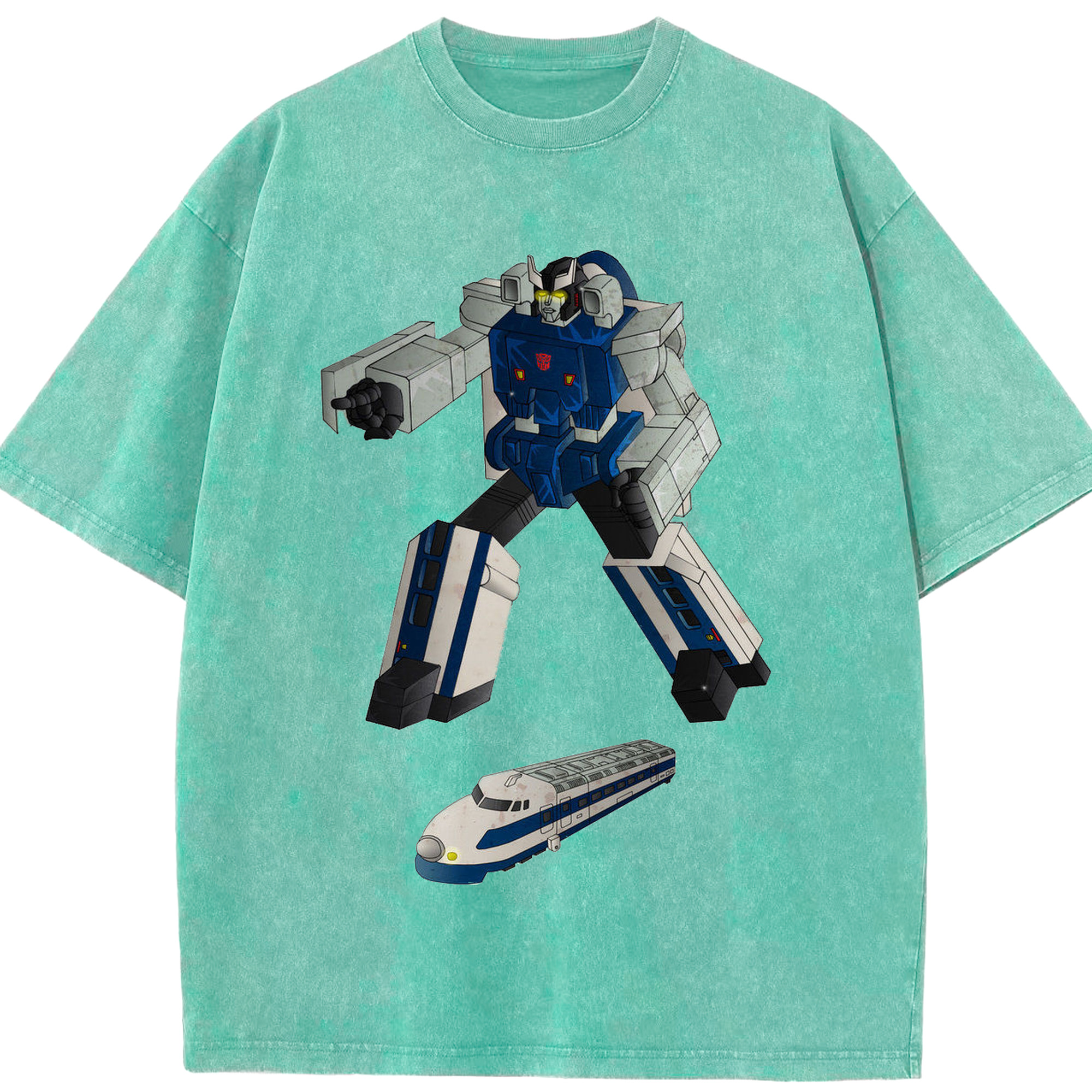 （画像用）  綿100% ヴィンテージ風 半袖Tシャツ（フロントプリント）